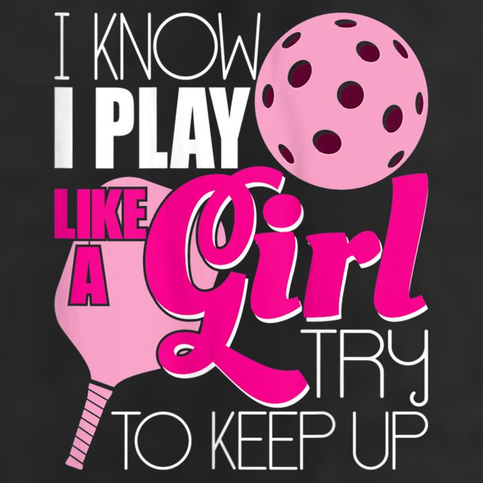 Womens I Know I Play Like A Try To Keep Up Paddleball Player Cool Comfort Performance Bucket Hat
