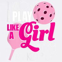 Womens I Know I Play Like A Try To Keep Up Paddleball Player Garment-Dyed Sweatshirt