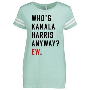 Who Is Kamala Harris Anyway Enza Ladies Jersey Football T-Shirt