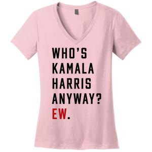 Who Is Kamala Harris Anyway Women's V-Neck T-Shirt