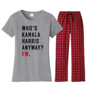 Who Is Kamala Harris Anyway Women's Flannel Pajama Set