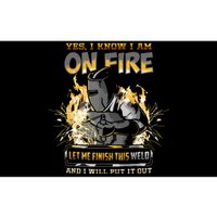 Welder I Know I'm On Fire Funny Bumper Sticker