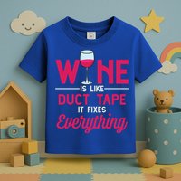 Wine Is Like Duct Tape It Fixes Everything Funny Ing Funny Gift Toddler T-Shirt