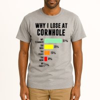 Why I Lose At Cornhole My Teammate 51% The Bags 25% Tall T-Shirt