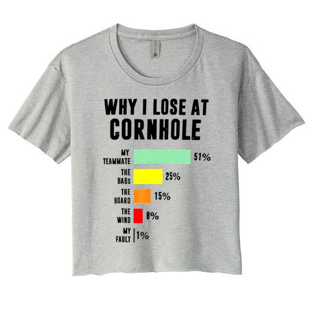 Why I Lose At Cornhole My Teammate 51% The Bags 25% Crop Top