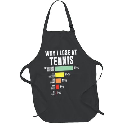 Why I Lose At Tennis Funny Tennis Player Apron