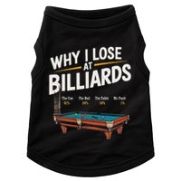 Why I Lose At Billiards Pool Player Billiard Snooker Doggie Tank