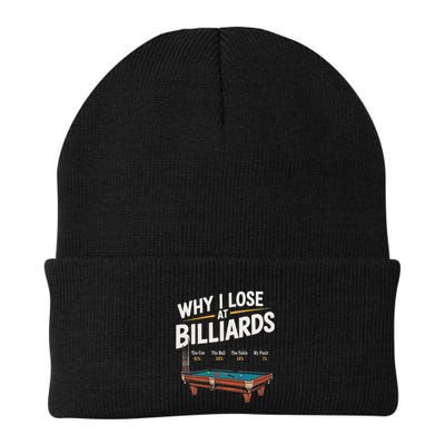 Why I Lose At Billiards Pool Player Billiard Snooker Beanie