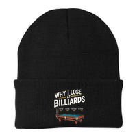 Why I Lose At Billiards Pool Player Billiard Snooker Beanie