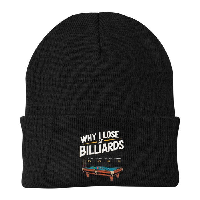 Why I Lose At Billiards Pool Player Billiard Snooker Beanie