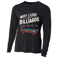 Why I Lose At Billiards Pool Player Billiard Snooker Cooling Performance Long Sleeve Crew