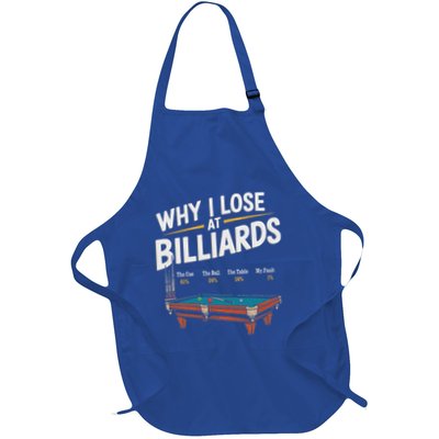 Why I Lose At Billiards Pool Player Billiard Snooker Apron