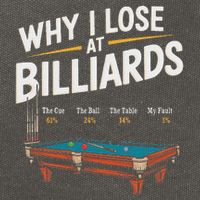 Why I Lose At Billiards Pool Player Billiard Snooker Cotton Canvas Backpack