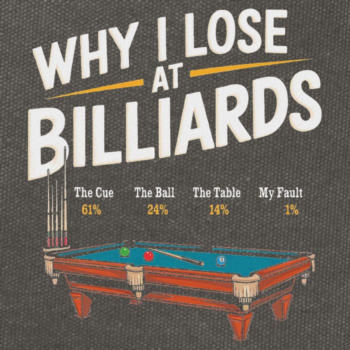 Why I Lose At Billiards Pool Player Billiard Snooker Cotton Canvas Backpack