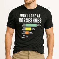 Why I Lose At Horseshoes, Funny Horseshoe Pitching Performance Shirt