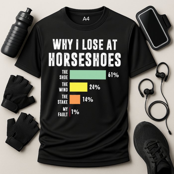 Why I Lose At Horseshoes, Funny Horseshoe Pitching Performance Shirt