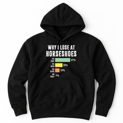 Why I Lose At Horseshoes, Funny Horseshoe Pitching Hoodie