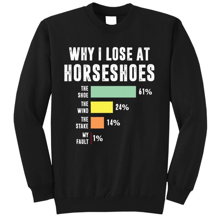 Why I Lose At Horseshoes, Funny Horseshoe Pitching Sweatshirt