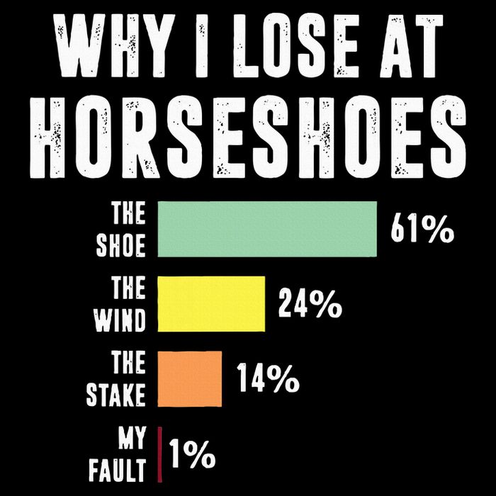 Why I Lose At Horseshoes, Funny Horseshoe Pitching Sweatshirt