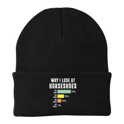 Why I Lose At Horseshoes, Funny Horseshoe Pitching Beanie