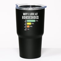 Why I Lose At Horseshoes, Funny Horseshoe Pitching Tumbler