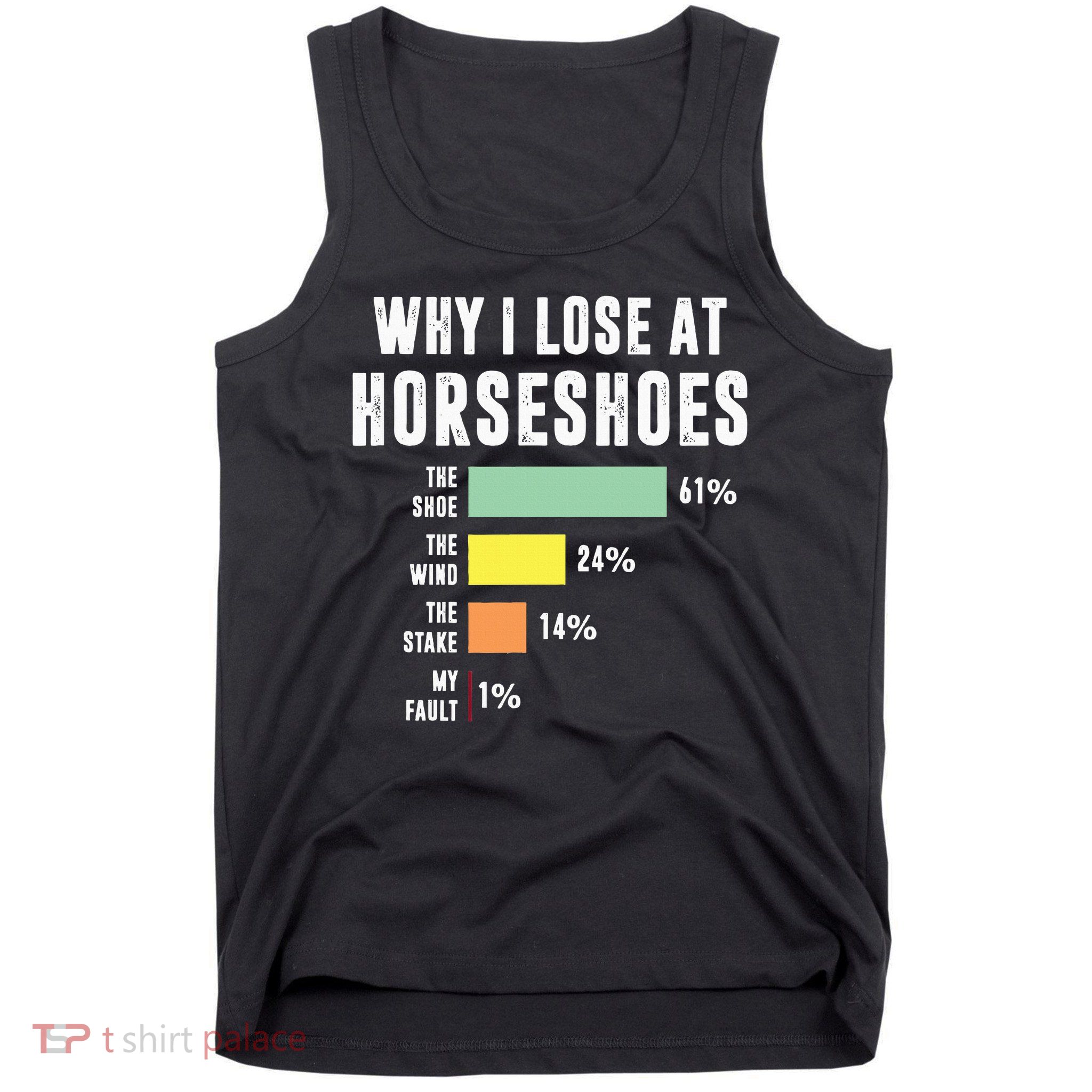 Why I Lose At Horseshoes, Funny Horseshoe Pitching Tank Top