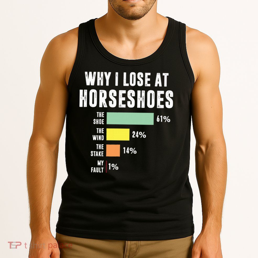 Why I Lose At Horseshoes, Funny Horseshoe Pitching Tank Top