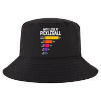 Why I Lose At Pickleball Humor Funny Pickleballers Cool Comfort Performance Bucket Hat