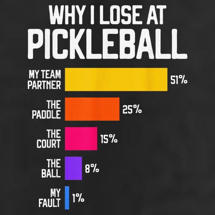 Why I Lose At Pickleball Humor Funny Pickleballers Golf Towel