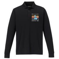 Watt Is Love Baby Don't Hertz Me Nikola Tesla Vintage Performance Long Sleeve Polo