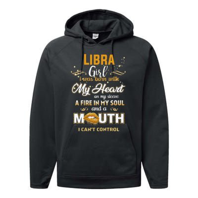 Wo I'm Libra September 23 October 22 Birthday Performance Fleece Hoodie