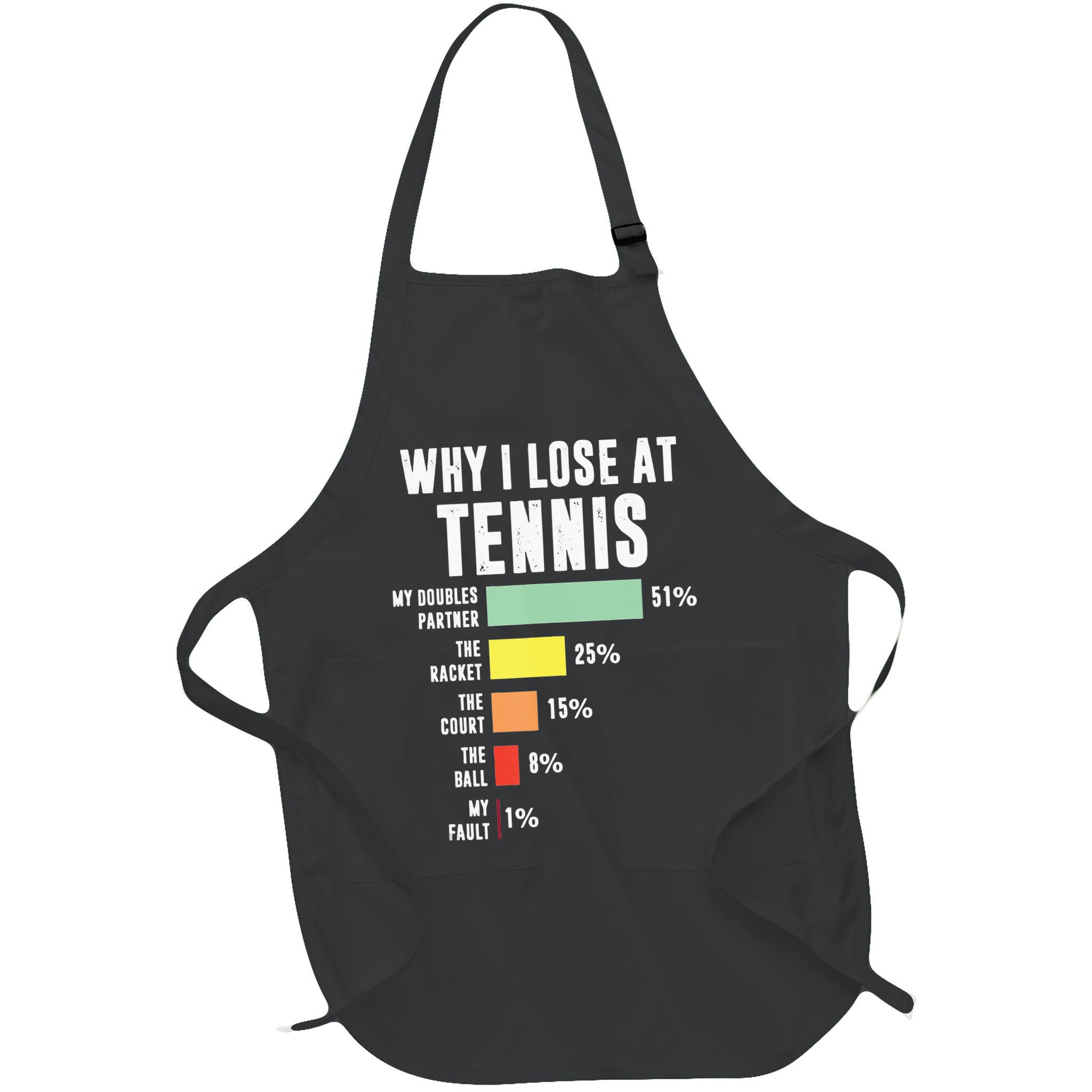 Why I Lose At Tennis Funny Tennis Player Apron