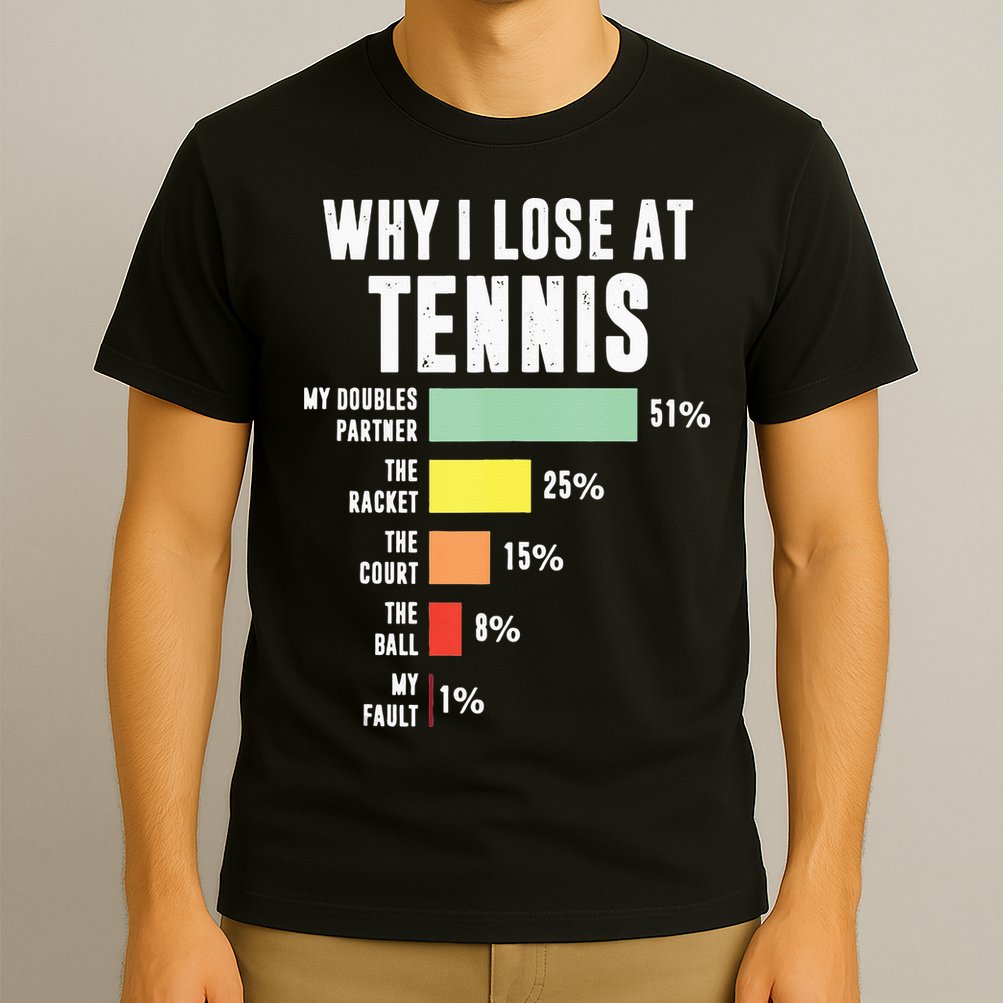 Why I Lose At Tennis Funny Tennis Player T-Shirt