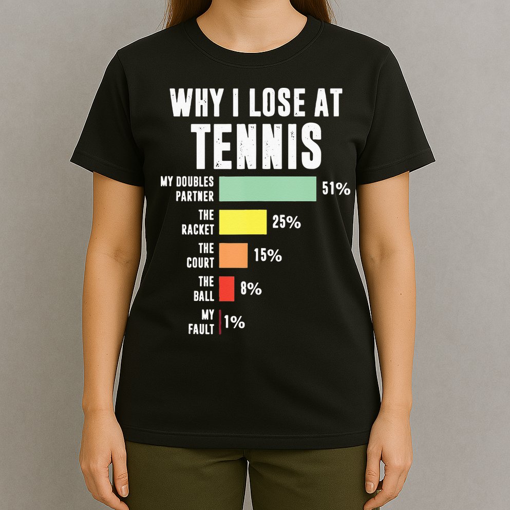 Why I Lose At Tennis Funny Tennis Player T-Shirt