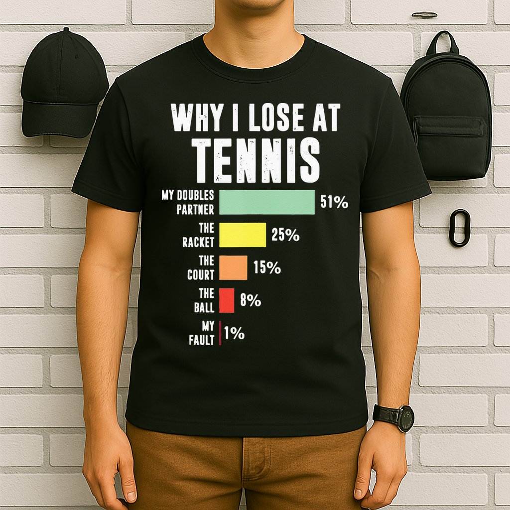 Why I Lose At Tennis Funny Tennis Player T-Shirt