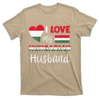 Womens I Love My Hungarian Husband Hungarian Flag Valentines Day T-Shirt