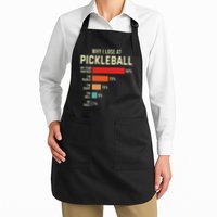 Why I Lose At Pickleball Player Funny Pickleballers Apron
