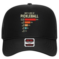 Why I Lose At Pickleball Player Funny Pickleballers Trucker Hat