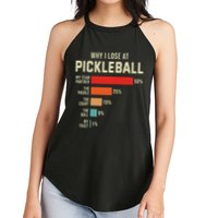 Why I Lose At Pickleball Player Funny Pickleballers Women's Perfect Tri Rocker Tank