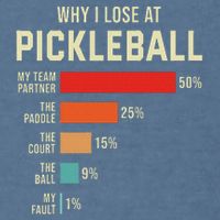 Why I Lose At Pickleball Player Funny Pickleballers Garment-Dyed Sweatshirt