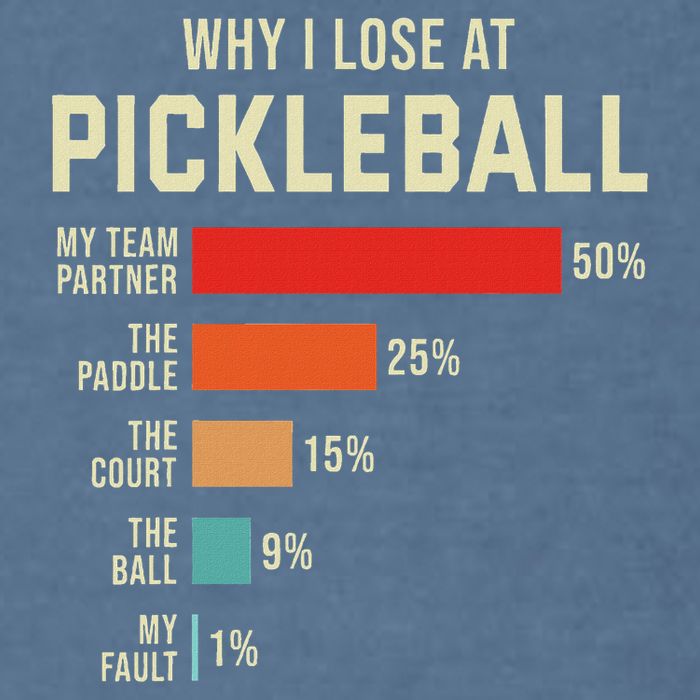 Why I Lose At Pickleball Player Funny Pickleballers Garment-Dyed Sweatshirt
