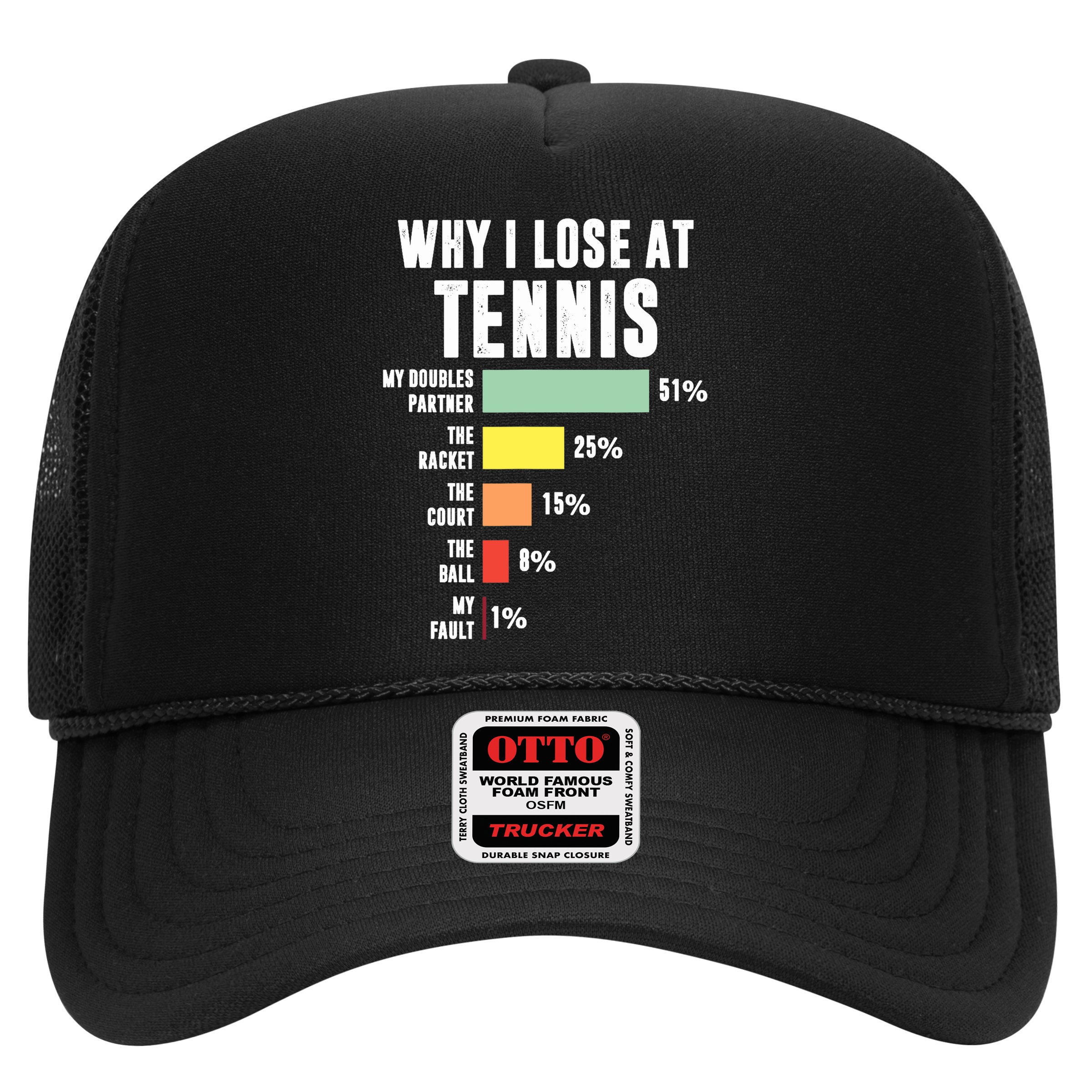 Why I Lose At Tennis, Funny Tennis Player Hat