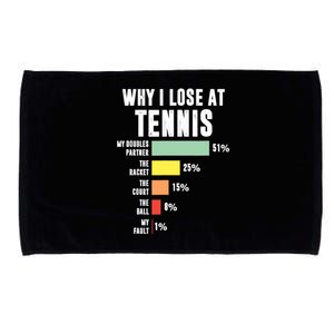 Why I Lose At Tennis, Funny Tennis Player Microfiber Hand Towel