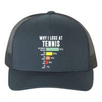 Why I Lose At Tennis, Funny Tennis Player Yupoong Adult 5-Panel Trucker Hat