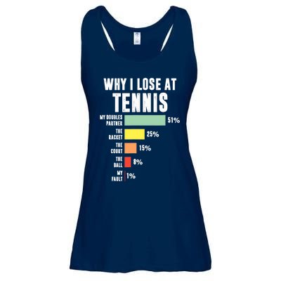 Why I Lose At Tennis, Funny Tennis Player Ladies Essential Flowy Tank