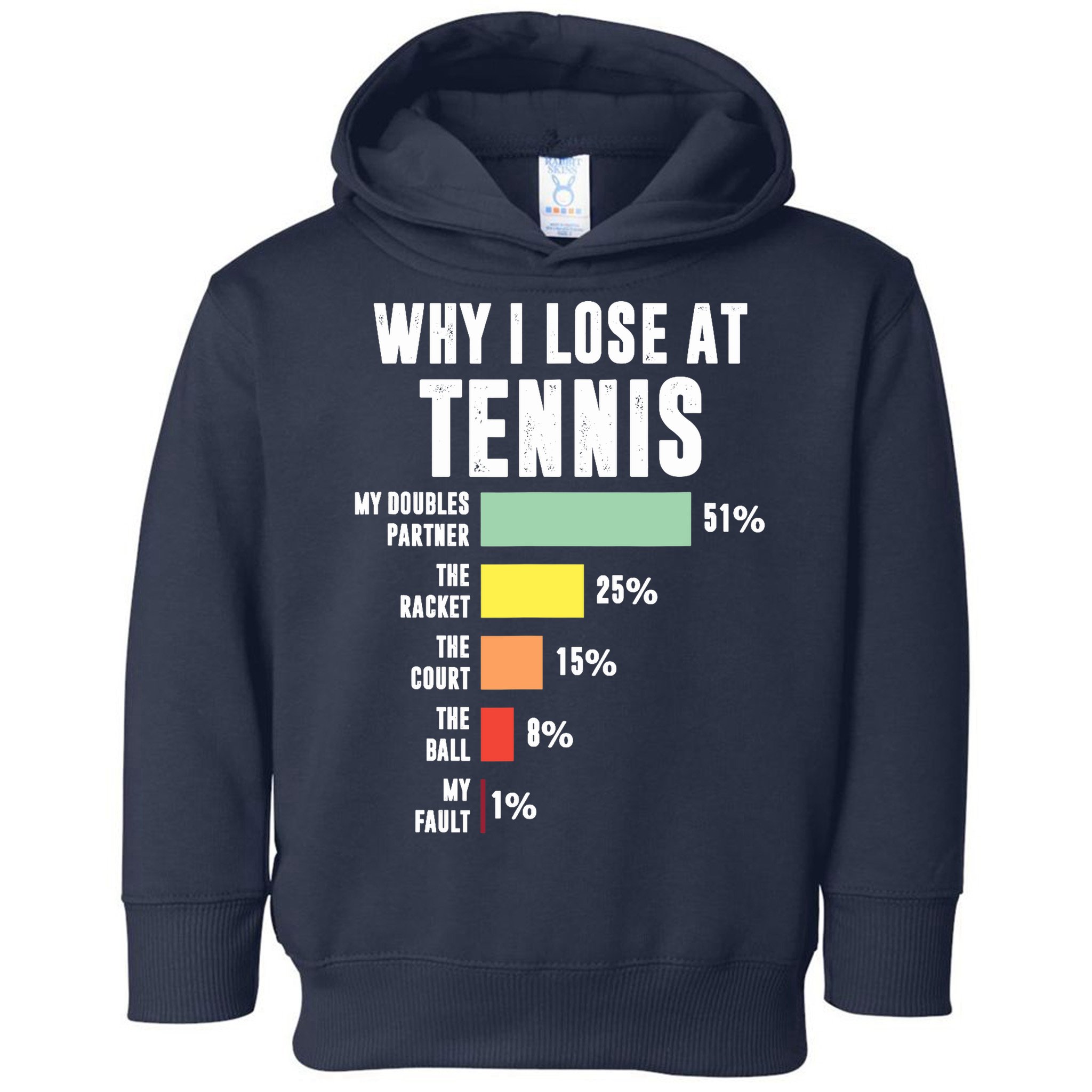 Why I Lose At Tennis, Funny Tennis Player Toddler Hoodie
