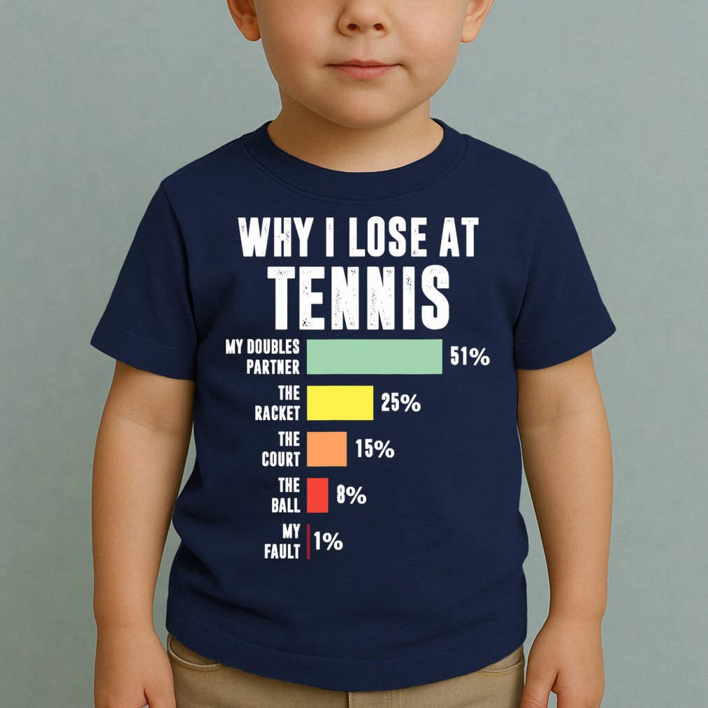 Why I Lose At Tennis, Funny Tennis Player Toddler T-Shirt