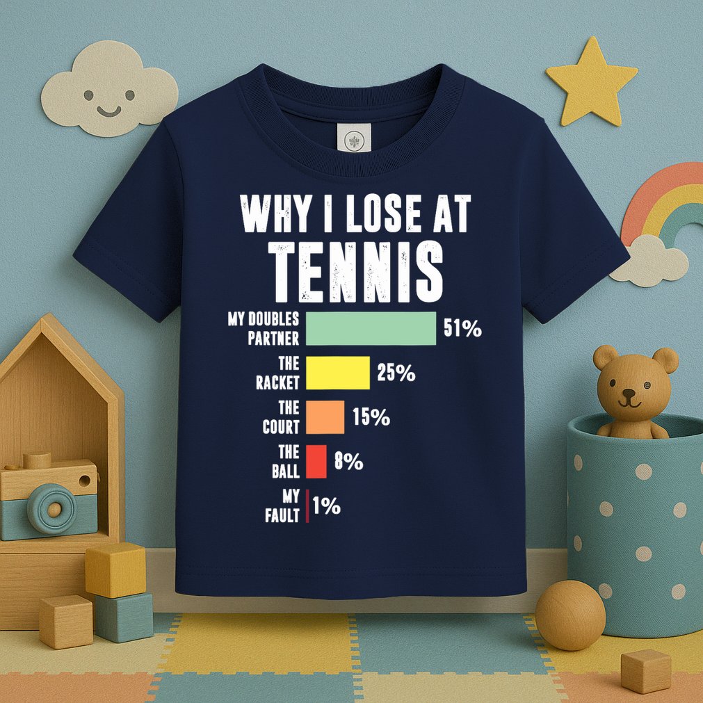 Why I Lose At Tennis, Funny Tennis Player Toddler T-Shirt
