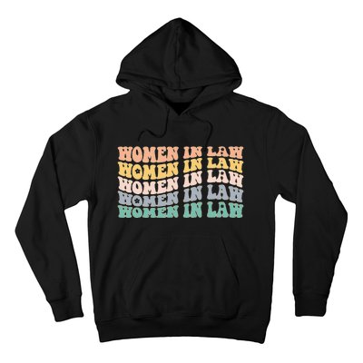 Women In Law Retro Lawyer School Student Hoodie