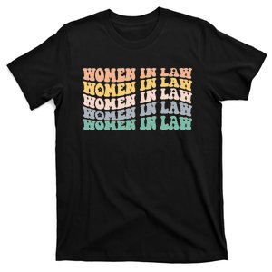 Women In Law Retro Lawyer School Student T-Shirt